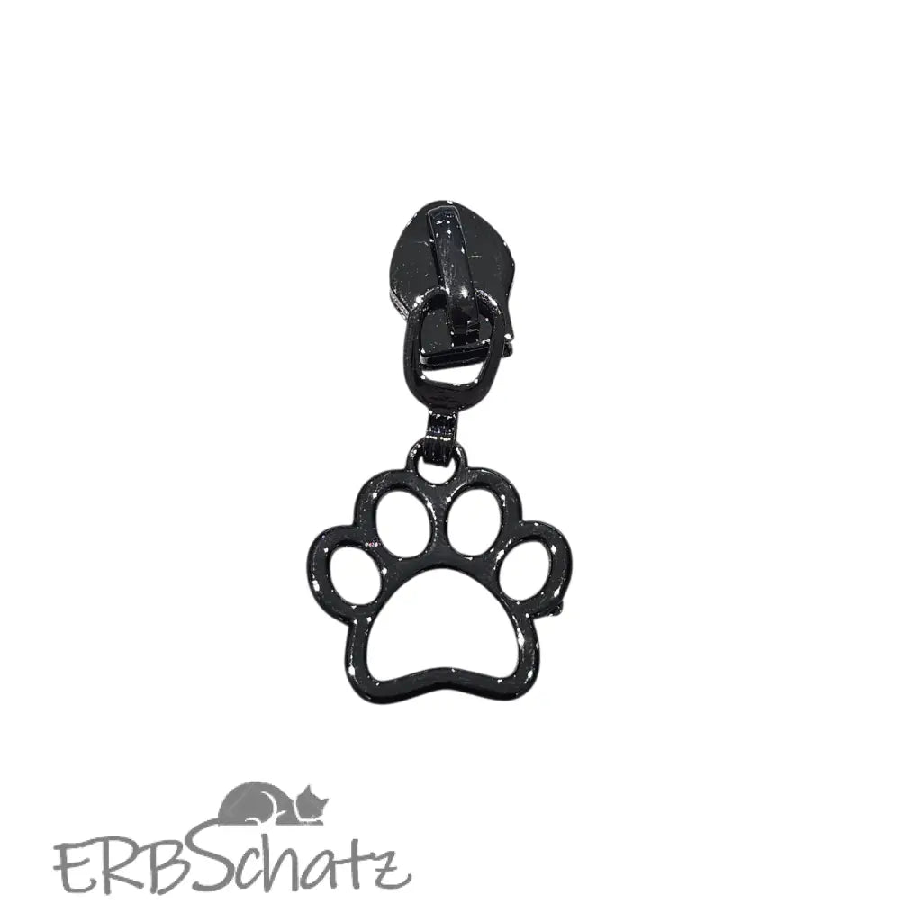 Zipper Mini Pfote - Gun Metal