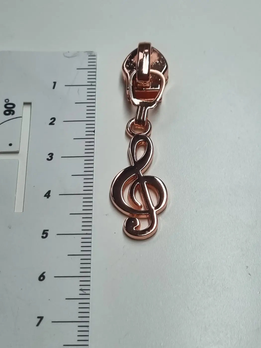 Zipper Notenschlüssel Rainbow - Reißverschluss Schieber Gr.5