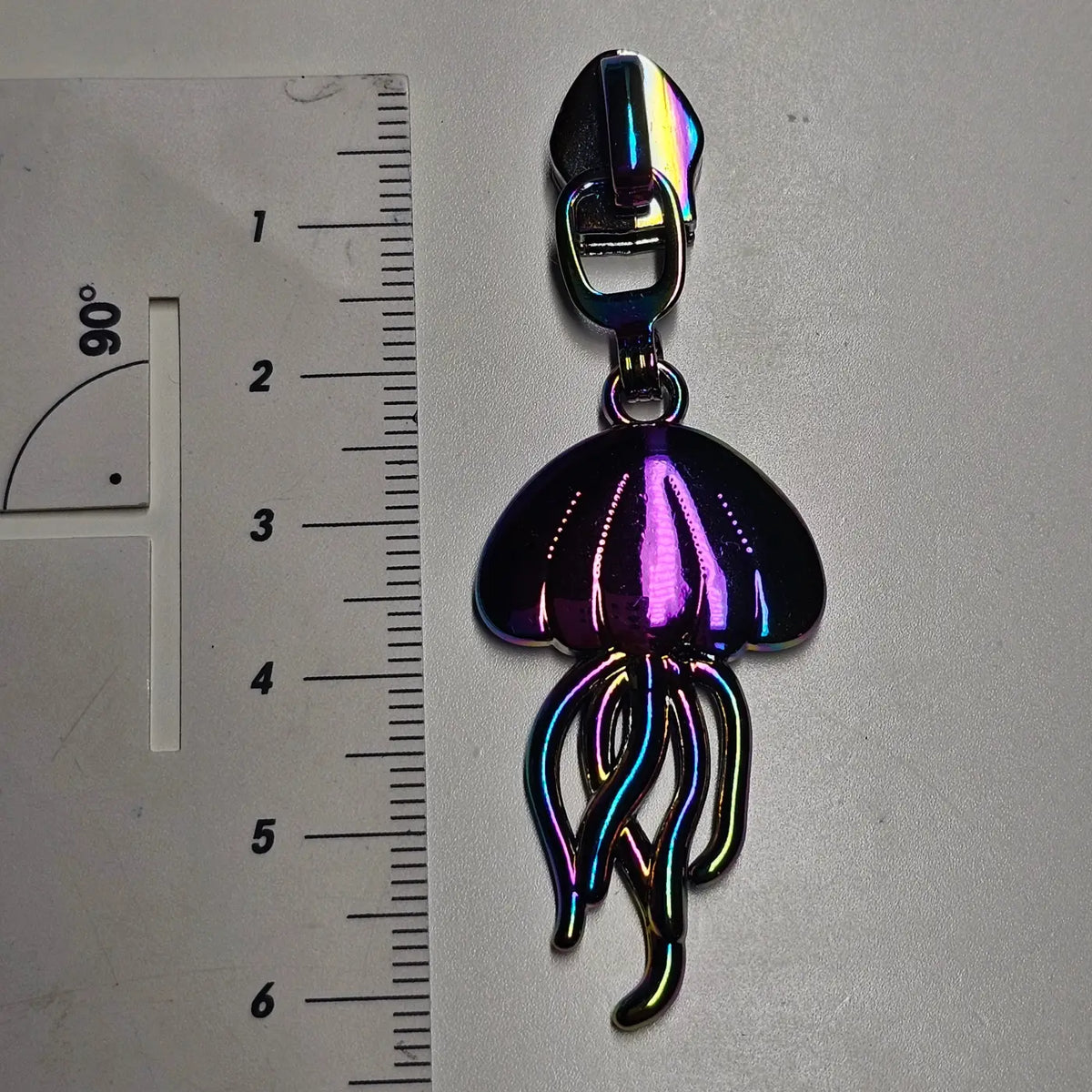 Zipper Qualle Rainbow - Reißverschluss Schieber Gr.5