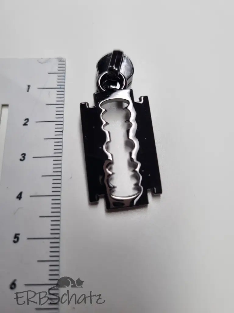 Zipper Rasierklinge Gold - Reißverschluss Schieber Gr.5