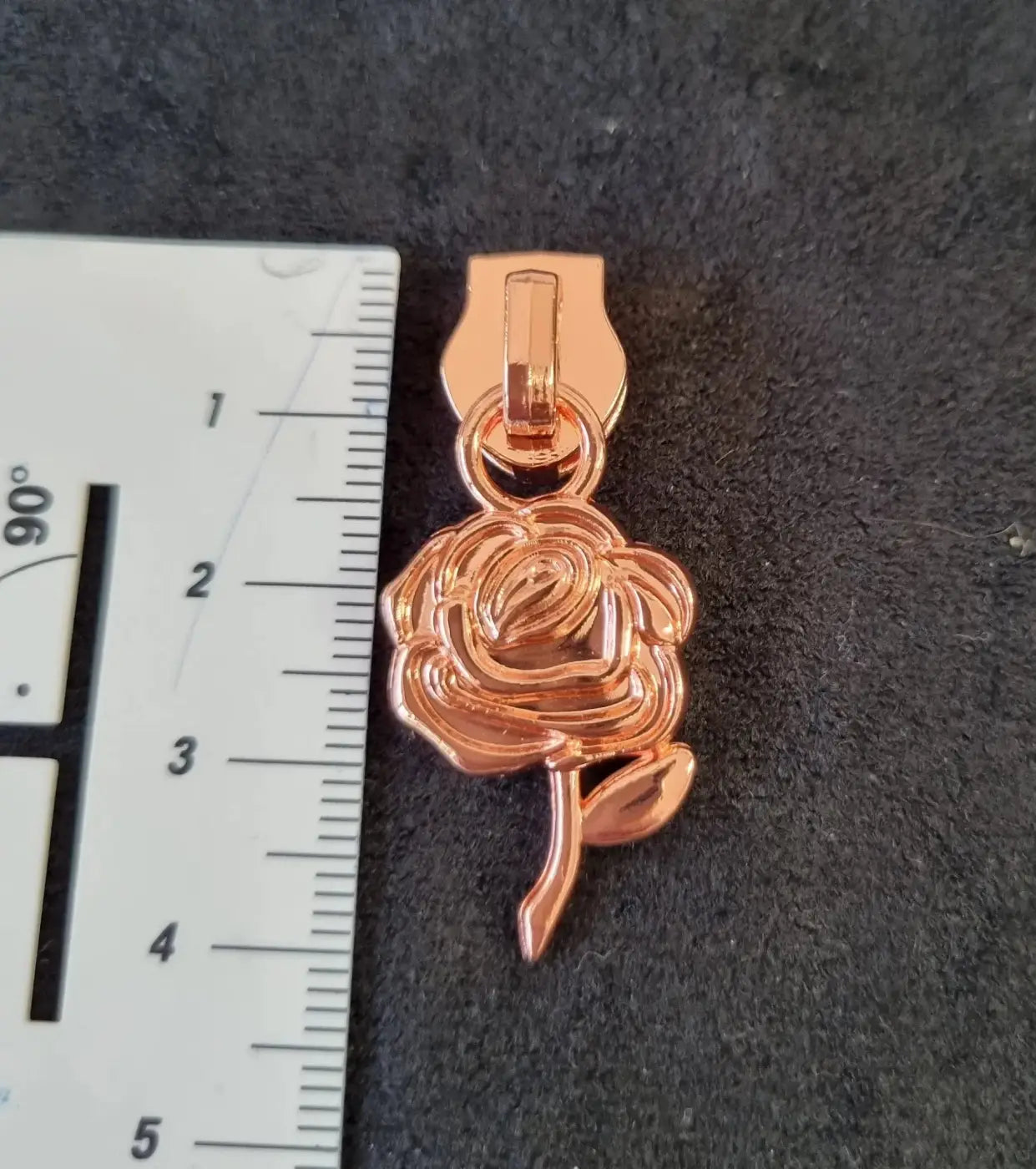 Zipper Rose Gold - Reißverschluss Schieber Gr.5