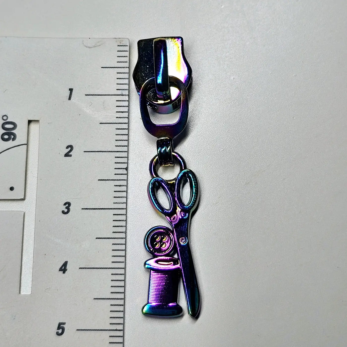 Zipper SchereGarn Rainbow - Reißverschluss Schieber Gr.5