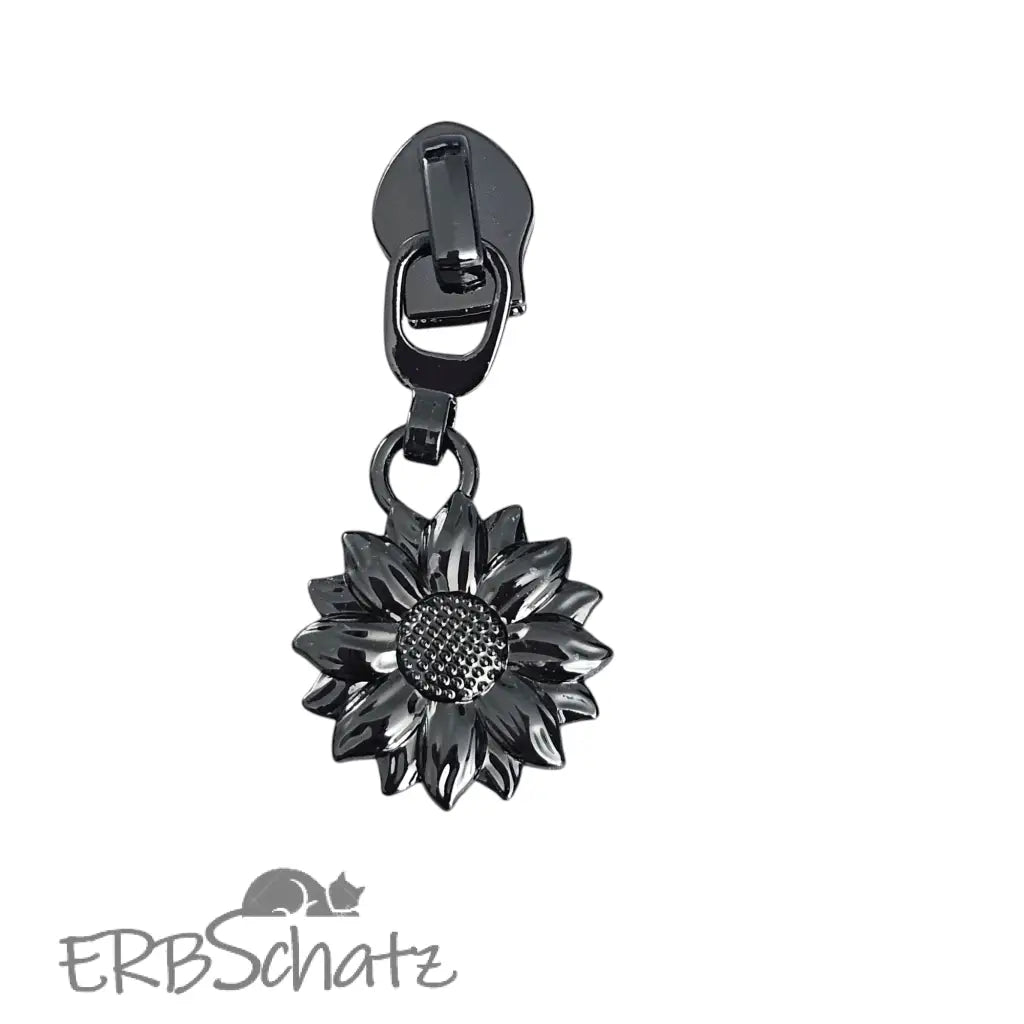 Zipper Sonnenblume - Gun Metal