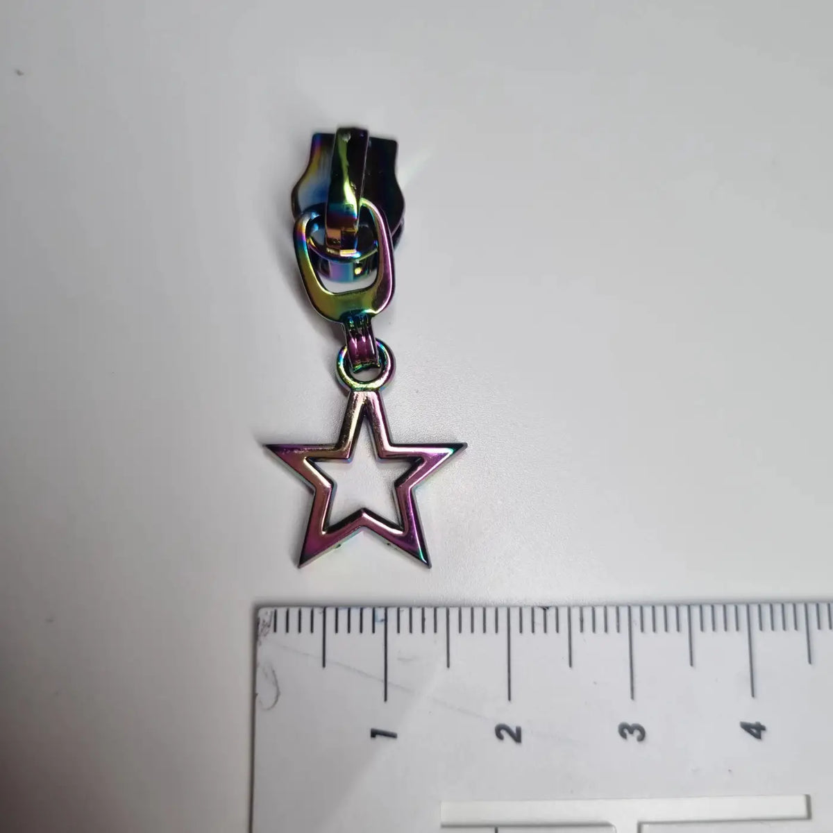 Zipper Stern Regenbogen - Reißverschluss Schieber Gr.5