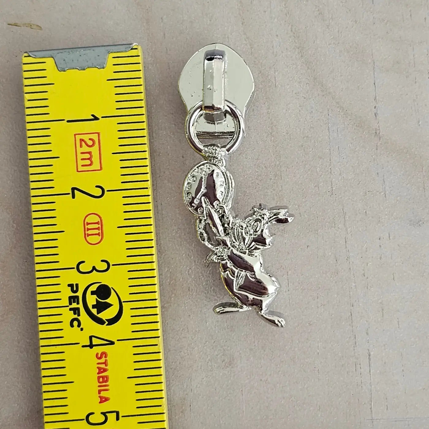 Zipper Time Bunny Rainbow - Reißverschluss Schieber Gr.5