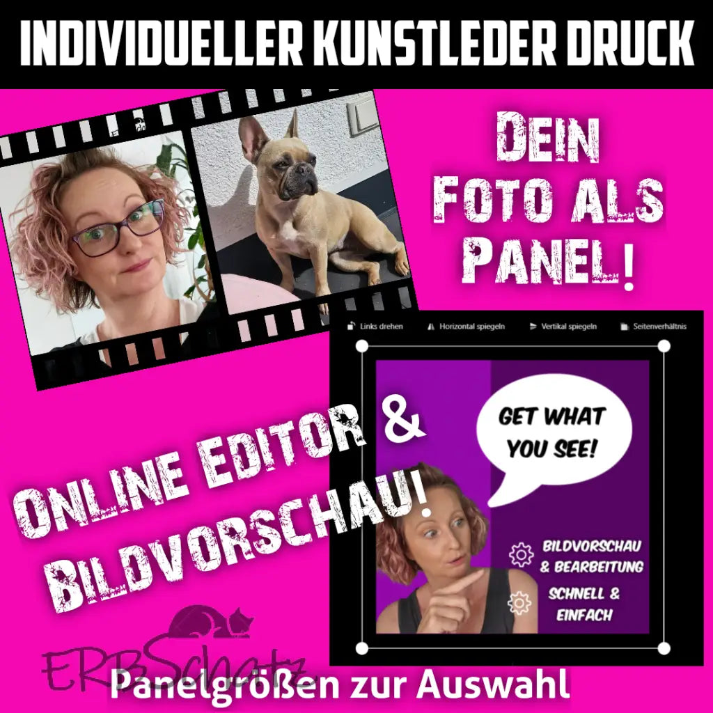 Individueller Druck Kunstleder Panel