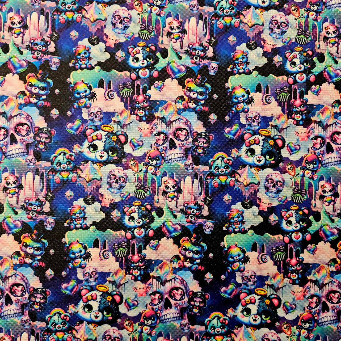 Wasserabweisender Canvas/Oxford, Dark Bears World