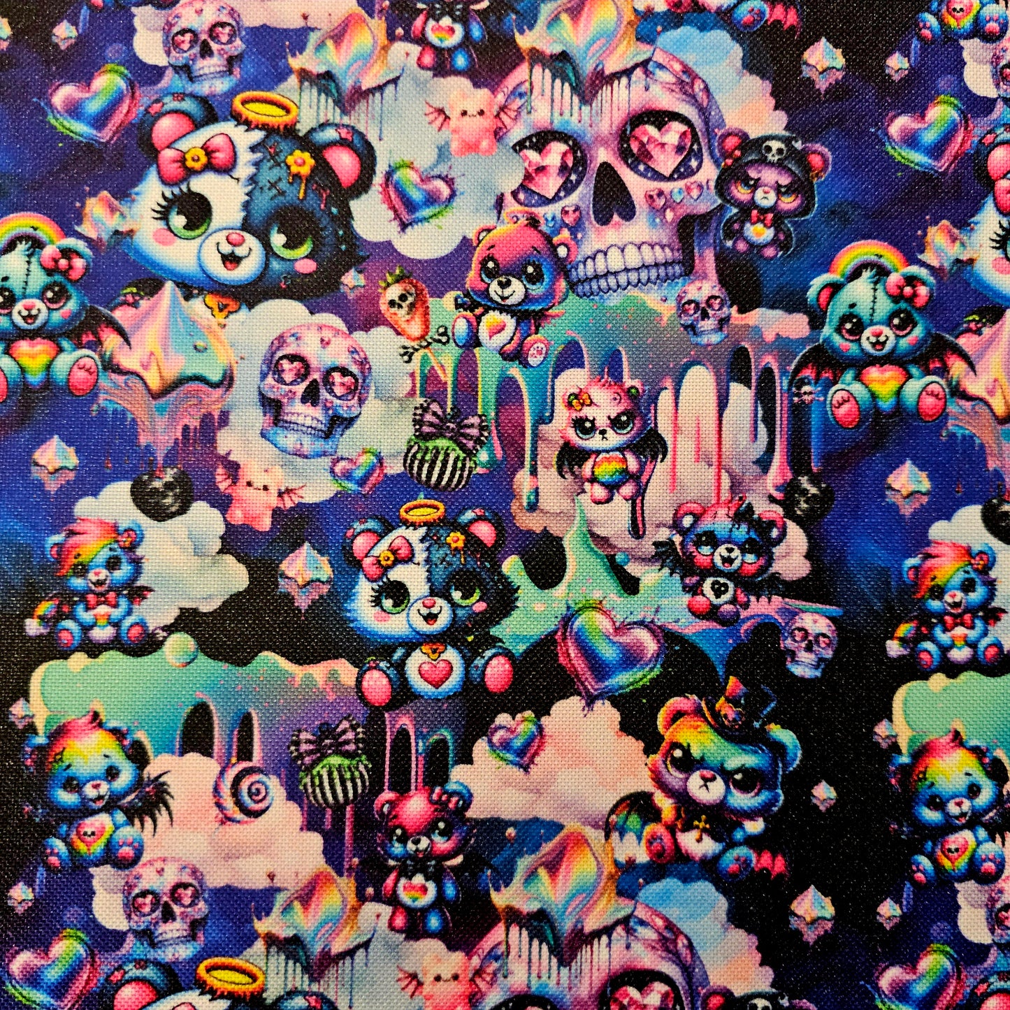 Wasserabweisender Canvas/Oxford, Dark Bears World