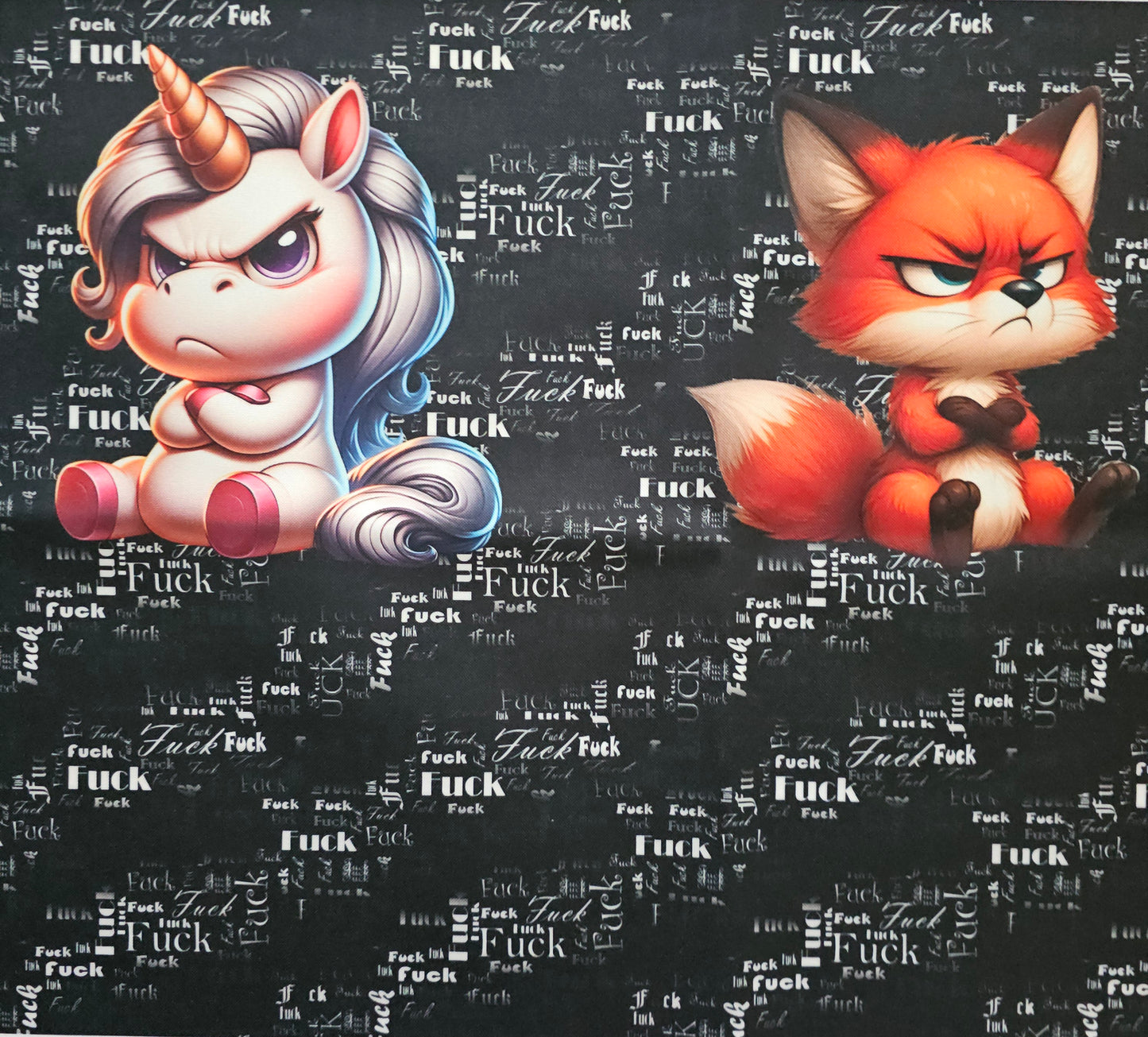 Oxford Kombi Panel | 50 x 153 cm | Grumpy Unicorn & Fox F.CK