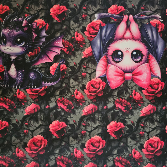 Oxford Kombi Panel | 50 x 153 cm | Cuties on Roses