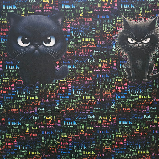 Oxford Kombi Panel | 50 x 153 cm | Grumpy Cats