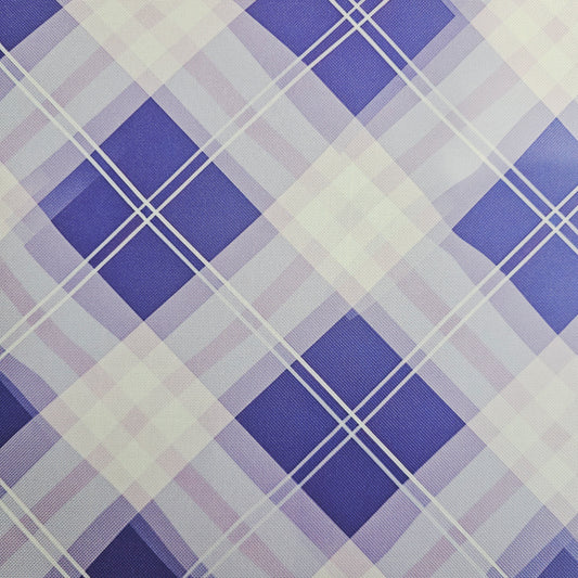 Wasserabweisender Canvas/Oxford | Lavender Tartan