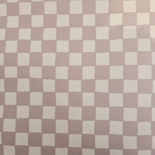 Wasserabweisender Canvas/Oxford | Nude Checkerboard