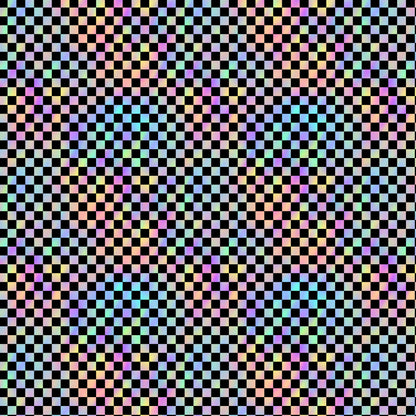 Kunstleder Checkerboard Bunt | 50x130 cm