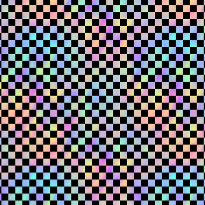 Kunstleder Checkerboard Bunt | 50x130 cm