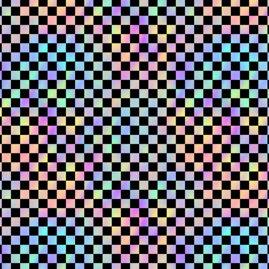 Kunstleder Checkerboard Bunt | 50x130 cm
