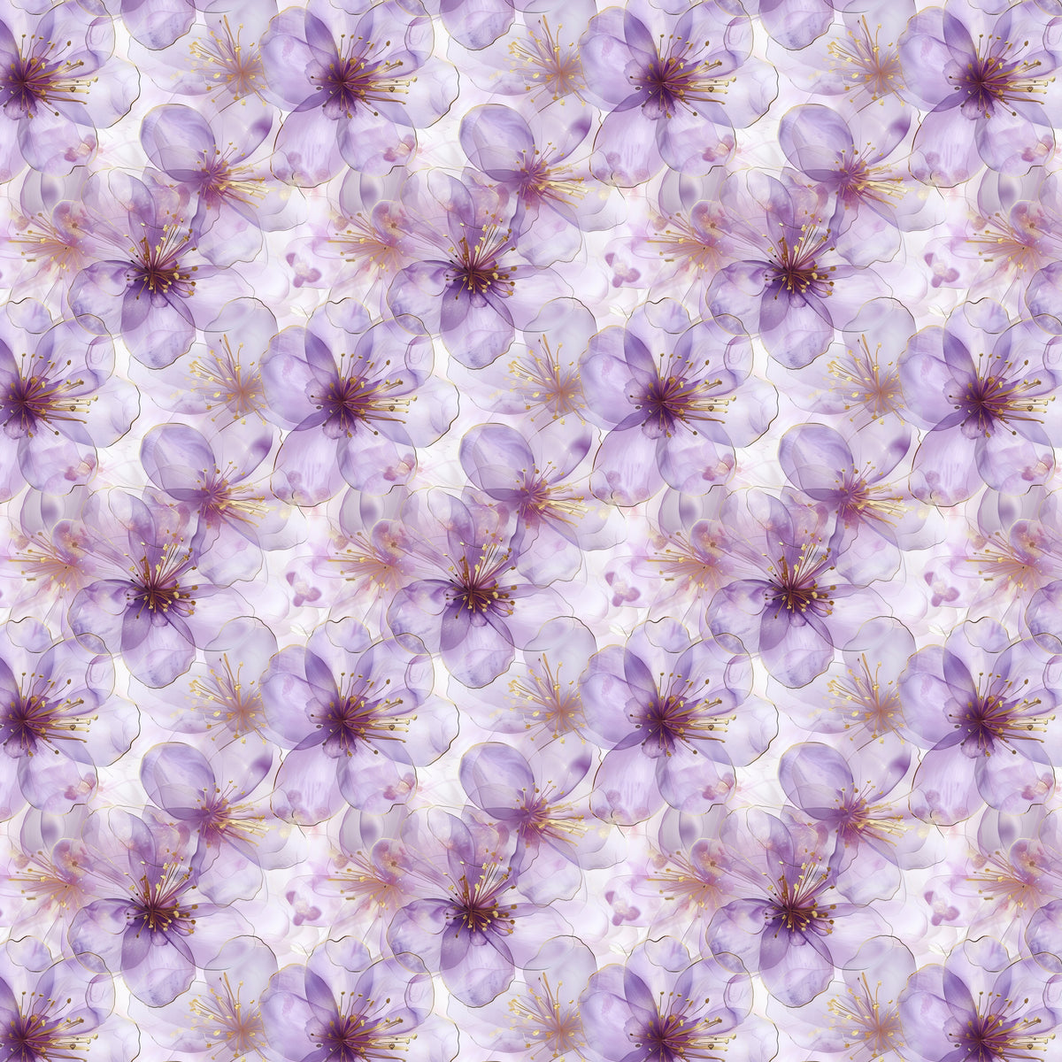Kunstleder Flowerdream Lavender | 50x130 cm