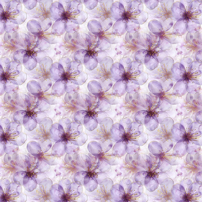 Kunstleder Flowerdream Lavender | 50x130 cm
