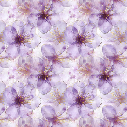 Kunstleder Flowerdream Lavender | 50x130 cm