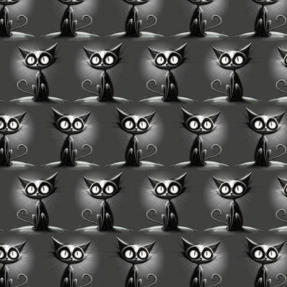 Kunstleder Grey Cat | 50x130 cm