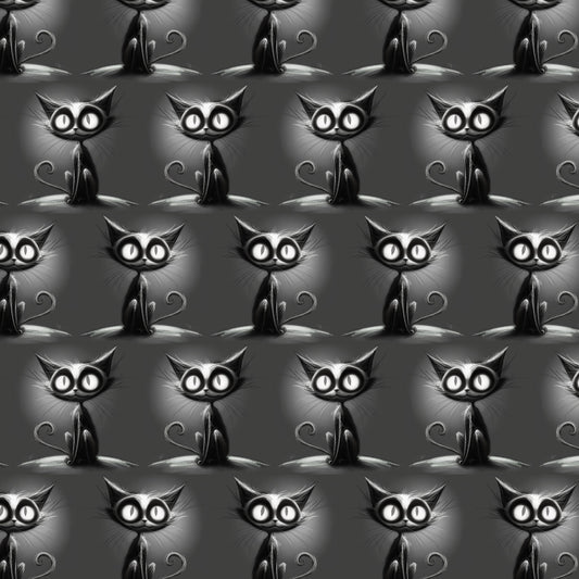 Kunstleder Grey Cat | 50x130 cm