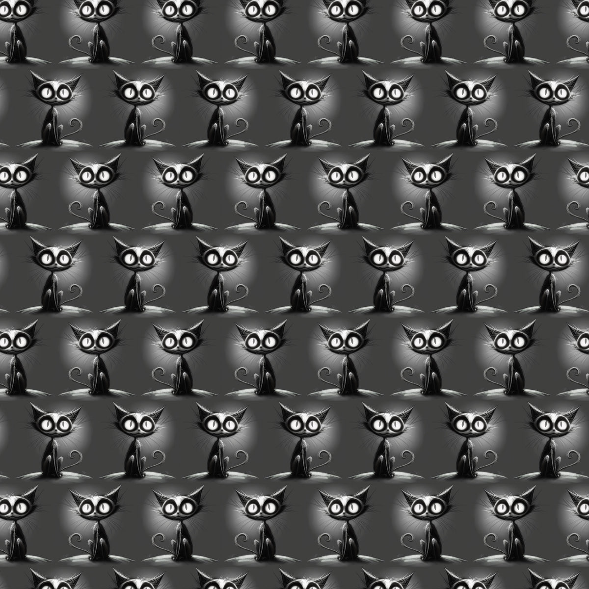 Kunstleder Grey Cat | 50x130 cm