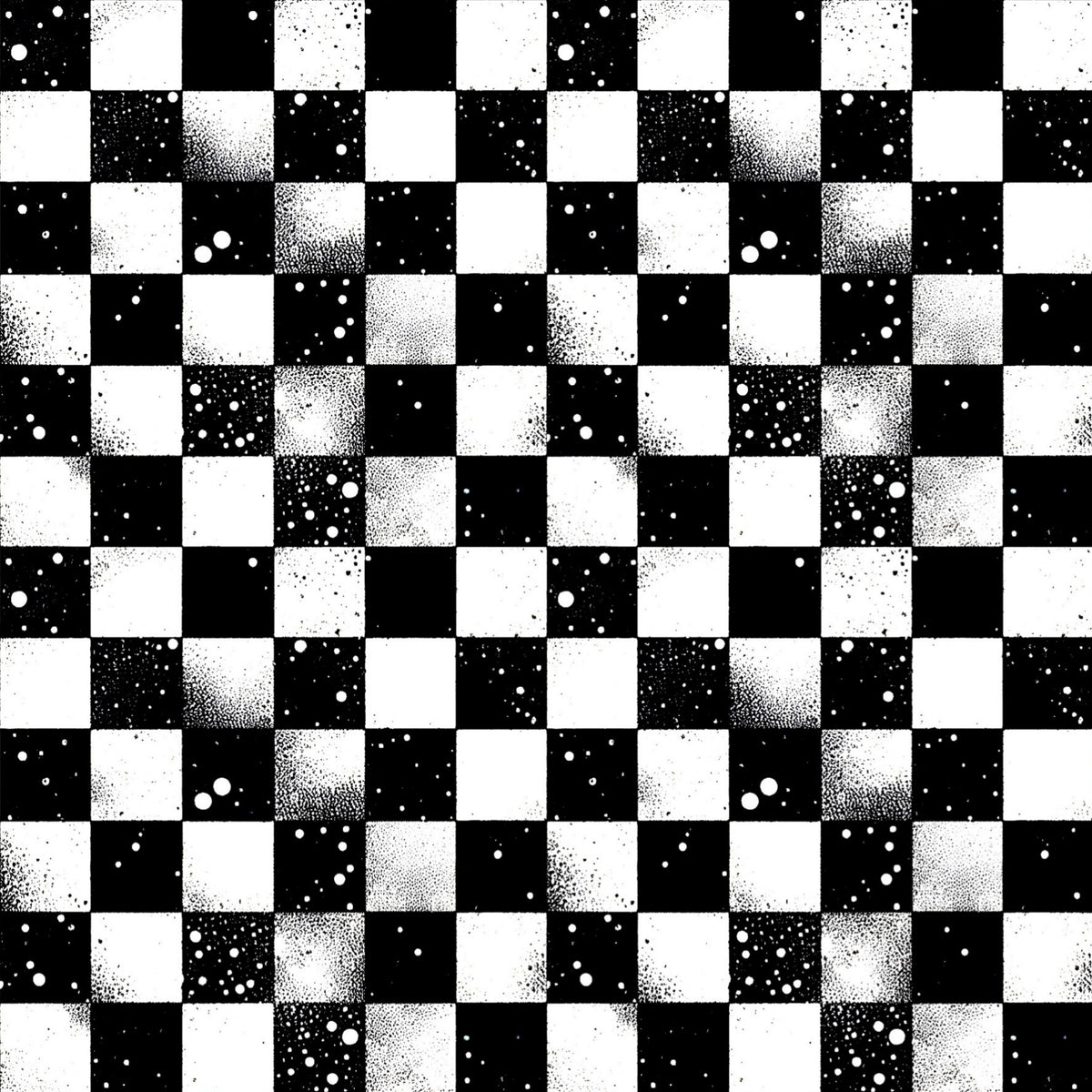 Kunstleder Checkerboard Grunge | 50x130 cm