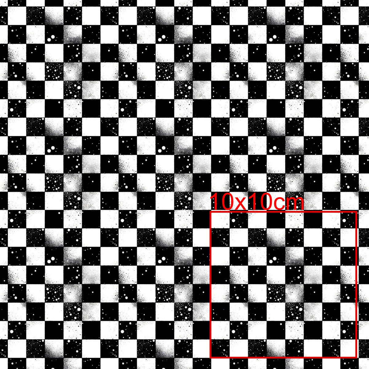 Kunstleder Checkerboard Grunge | 50x130 cm