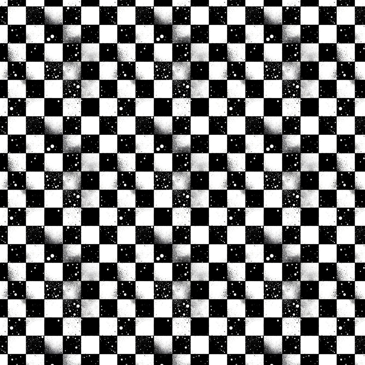 Kunstleder Checkerboard Grunge | 50x130 cm