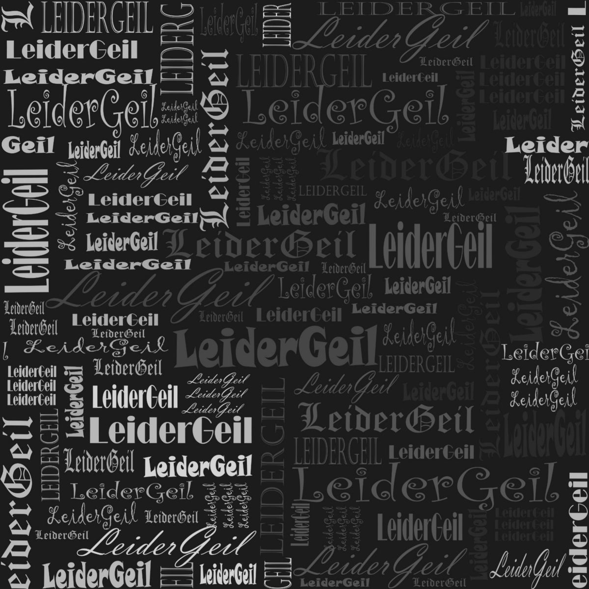 Kunstleder LeiderGeil BlackWhite | 50x130 cm