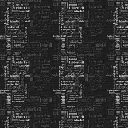 Kunstleder LeiderGeil BlackWhite | 50x130 cm