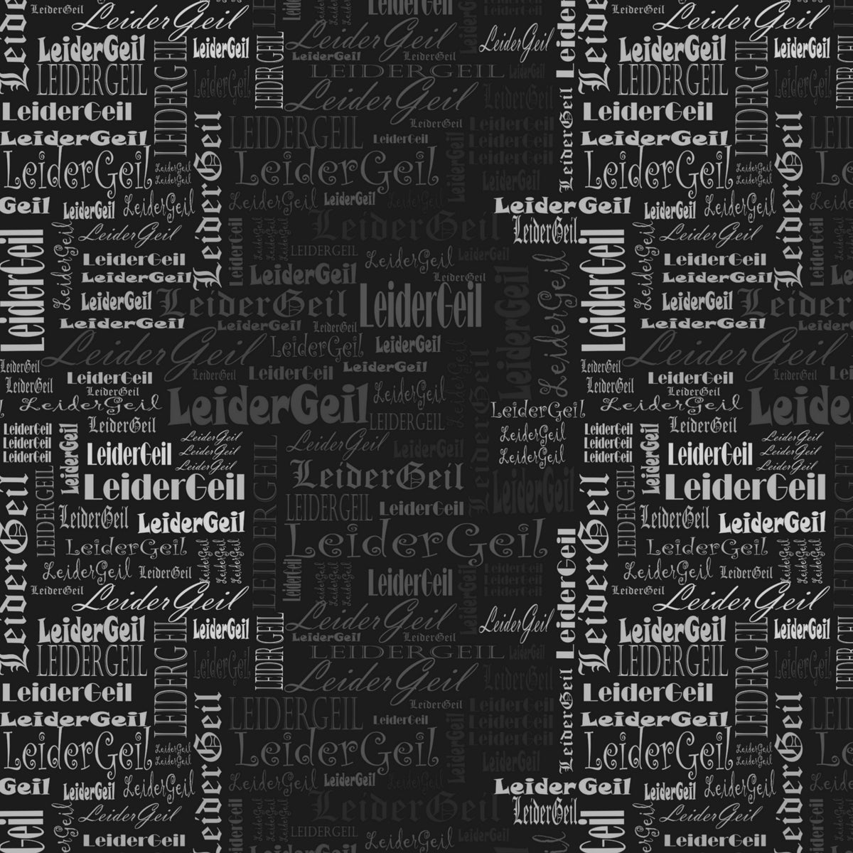 Kunstleder LeiderGeil BlackWhite | 50x130 cm