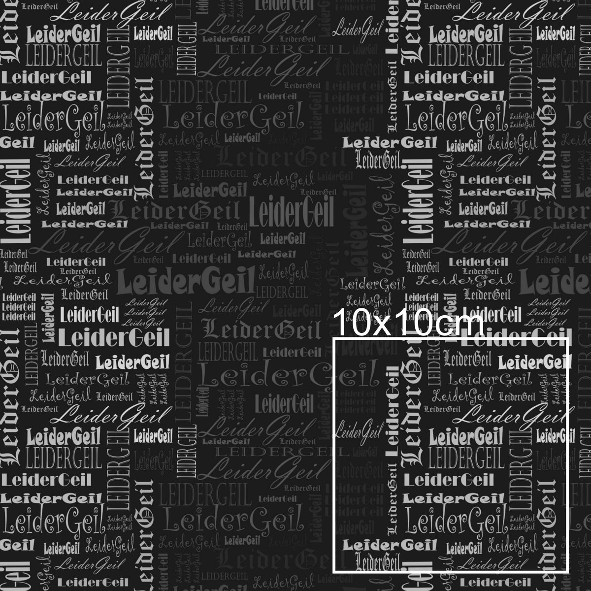Kunstleder LeiderGeil BlackWhite | 50x130 cm