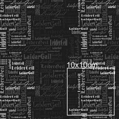 Kunstleder LeiderGeil BlackWhite | 50x130 cm