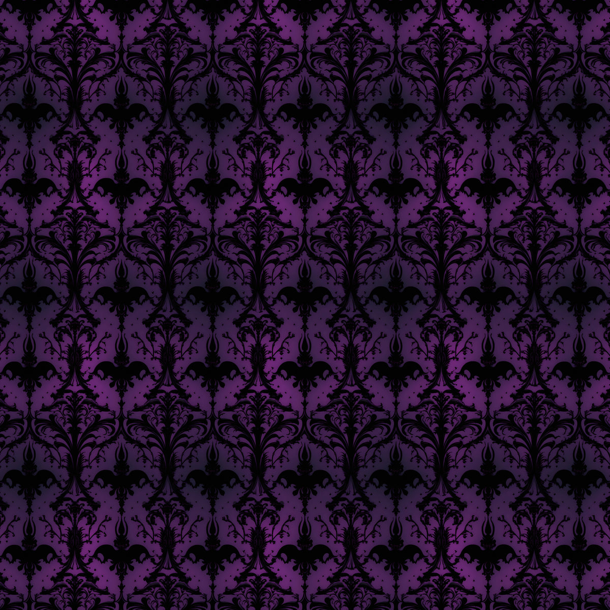 Kunstleder Purple Goth Ornament | 50x130 cm