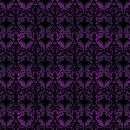 Kunstleder Purple Goth Ornament | 50x130 cm