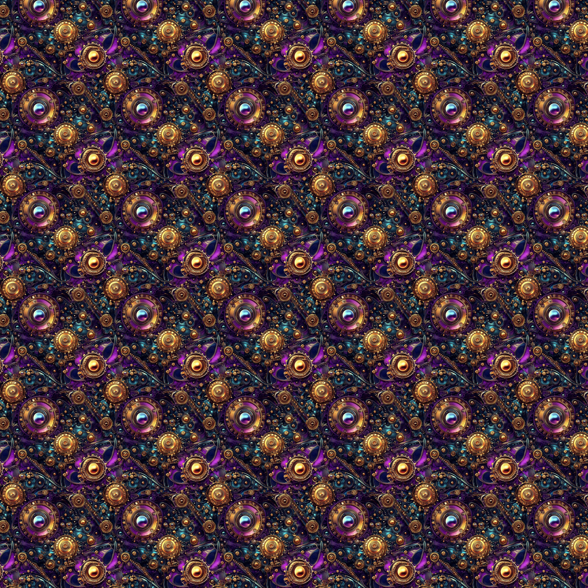 Kunstleder Steampunk Luxe Purple | 50x130 cm