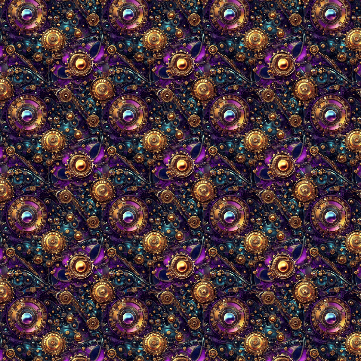 Kunstleder Steampunk Luxe Purple | 50x130 cm