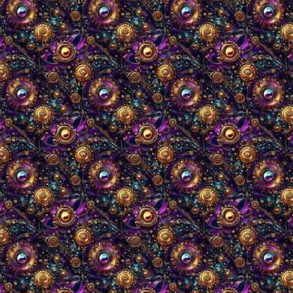 Kunstleder Steampunk Luxe Purple | 50x130 cm