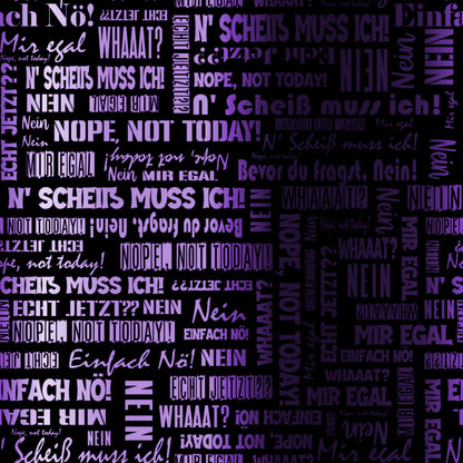 Kunstleder Wordcloud NEIN Statements Purple | 50x130 cm