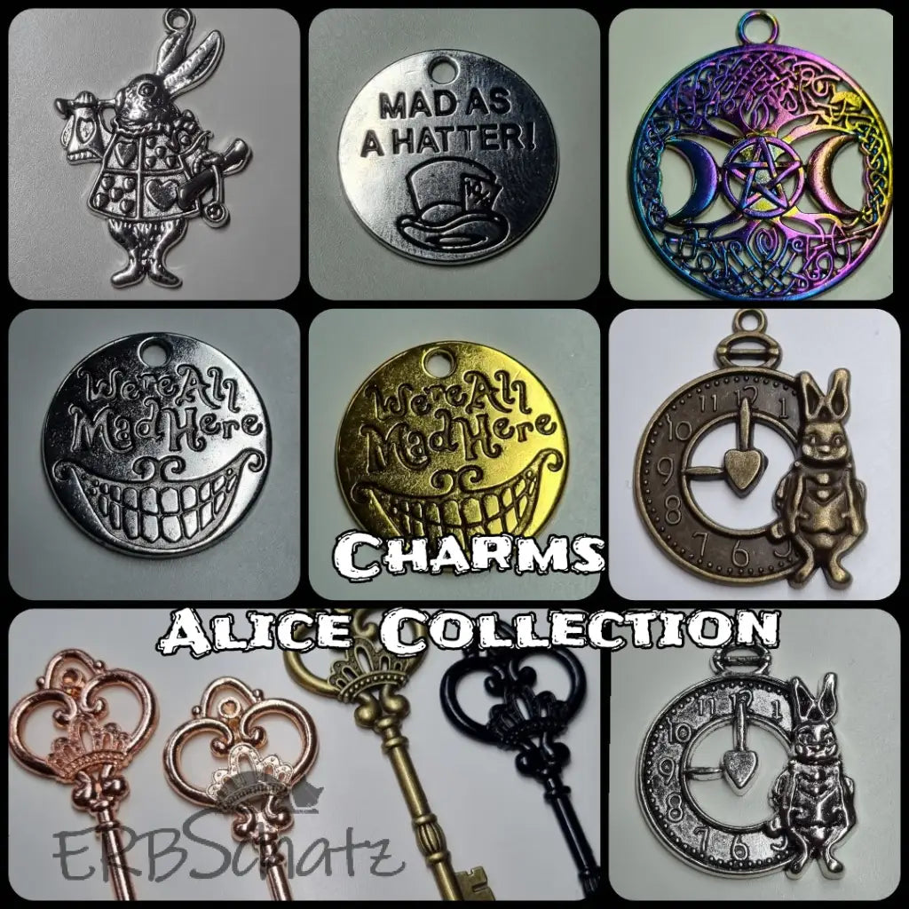 Anhänger/Charm Alice Theme - reißverschluss schieber