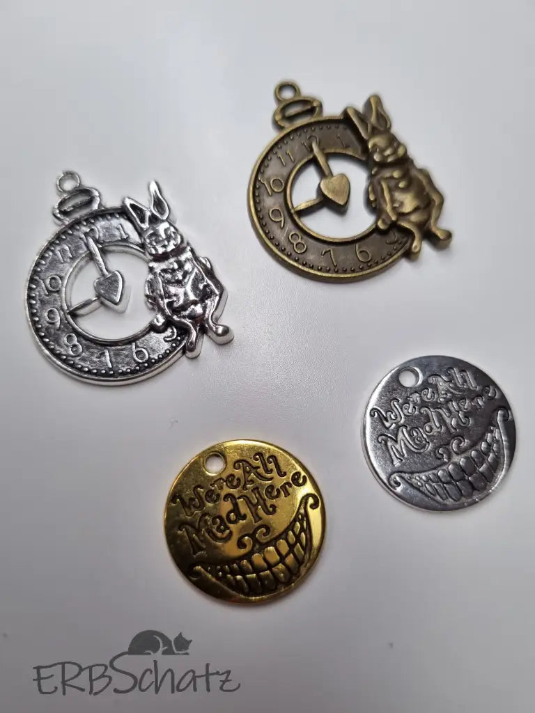 Anhänger/Charm Alice Theme - reißverschluss schieber