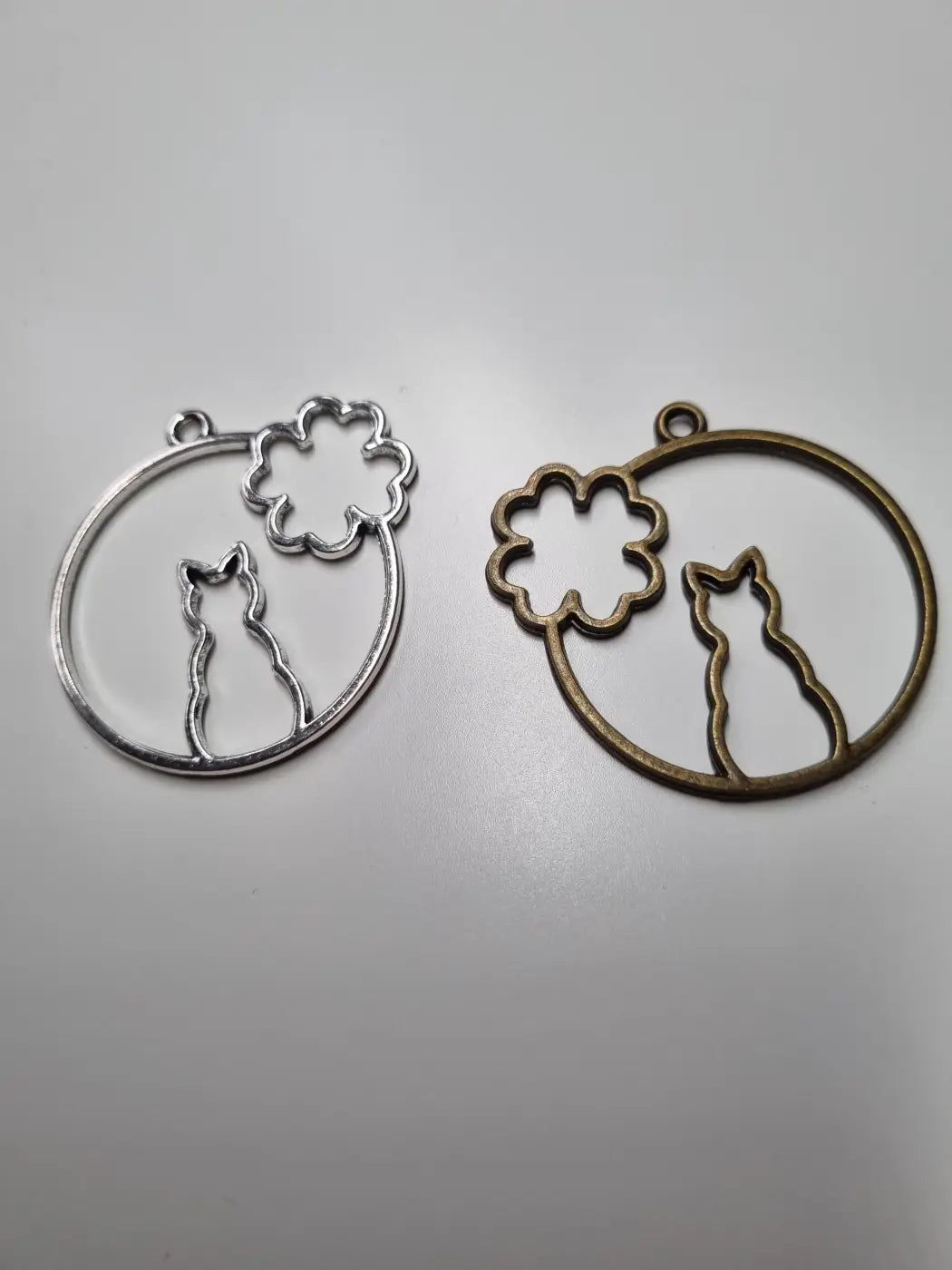 Anhänger Charm Katze Glück