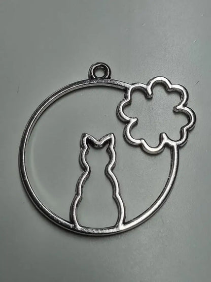Anhänger Charm Katze Glück
