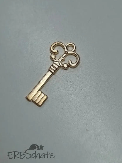 Anhänger/Charm kleiner Schlüssel - reißverschluss schieber