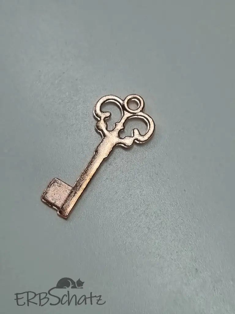 Anhänger/Charm kleiner Schlüssel - reißverschluss schieber