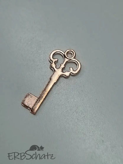 Anhänger/Charm kleiner Schlüssel - reißverschluss schieber