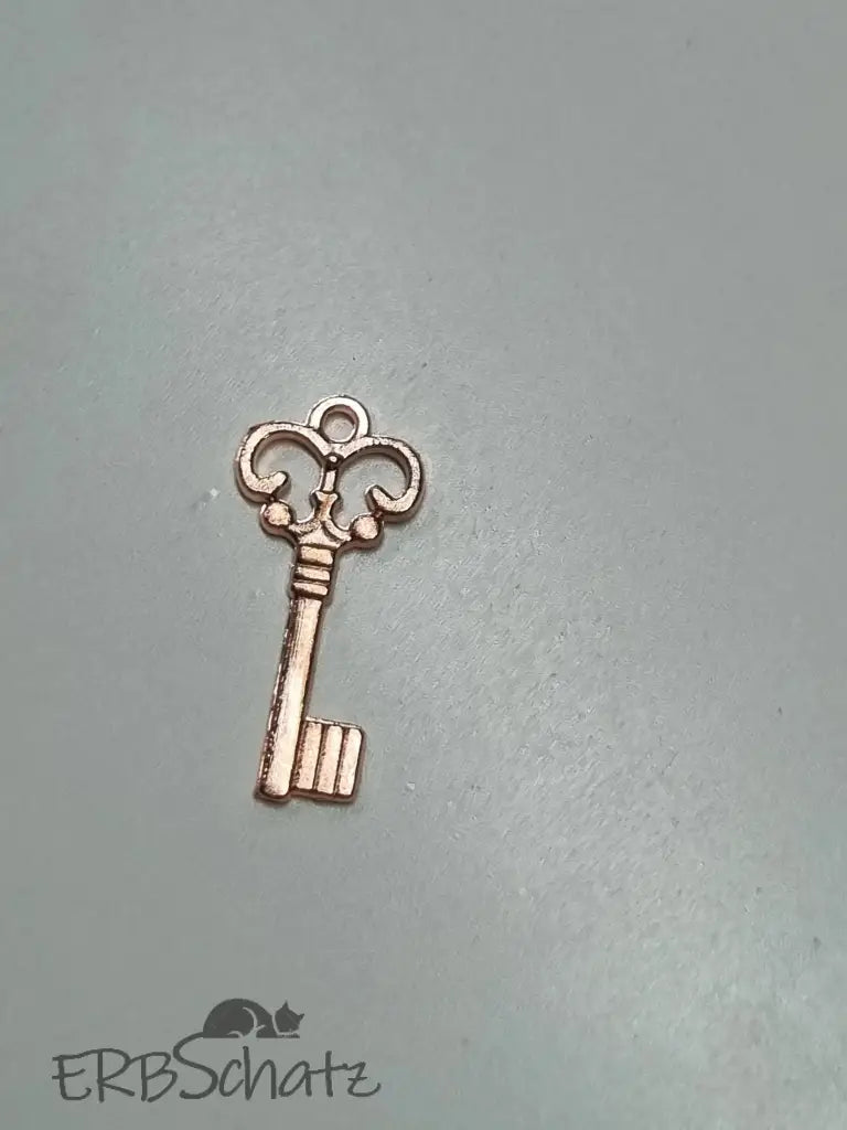 Anhänger/Charm kleiner Schlüssel - reißverschluss schieber