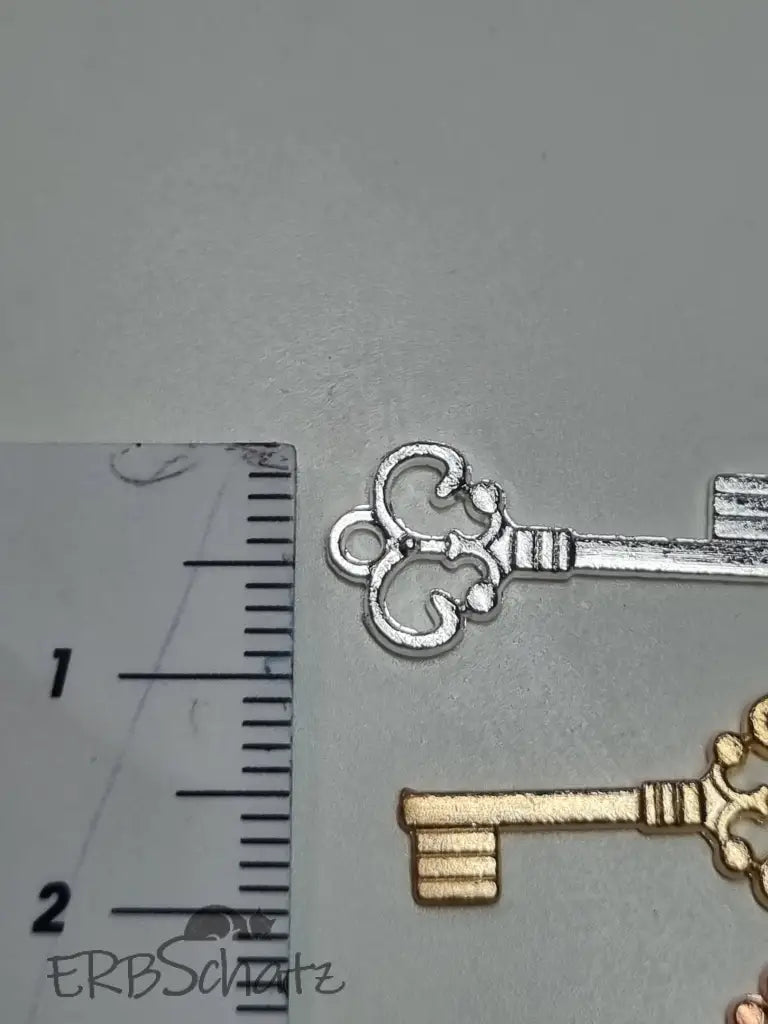 Anhänger/Charm kleiner Schlüssel - reißverschluss schieber