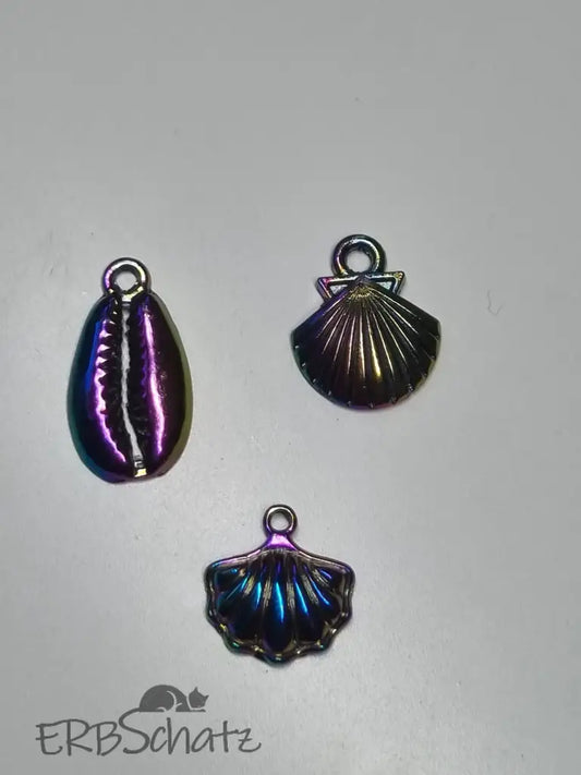 Anhänger/Charm Rainbow diverse Muscheln - reißverschluss